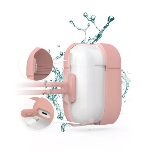 Kingxbar Morandi Apple AirPods 1/2 tok pink-6959003551672 5 kép