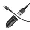 HOCO Autós töltő 2x USB QC3.0 18W + Micro USB kábel fekete-6931474735065 4 kép