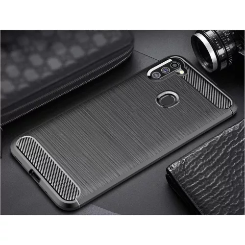 Carbon szénszál mintájú TPU tok Samsung Galaxy A11 / M11 KÉK-9111201922877 4 kép