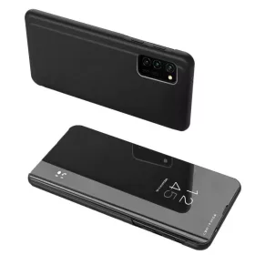 Clear View fliptok Oppo Reno 3 / A91 / F15 fekete