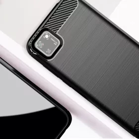 Carbon szénszál mintájú TPU tok Oppo A73 fekete-9111201924673 1 kép