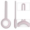 Flexibilis szilikon Apple AirTag tok kulcstartóra pink- 3 kép