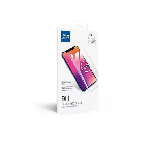 iPhone Xs Max Blue Star 5D kijelzővédő üvegfólia fekete-5901737921802 3 kép