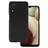 Samsung A12 TPU gél flexibilis tok matt fekete