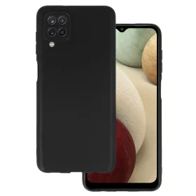 Samsung A12 TPU gél flexibilis tok matt fekete