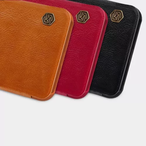 Nillkin Qin bőr fliptok Xiaomi Poco M3 fekete-6902048212220 6 kép