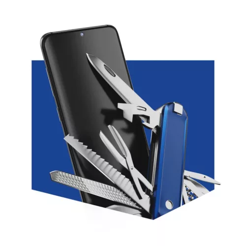 3MK Silver Protect+ HTC Desire 20+ antimikrobiális kijelzővédő fó-5903108389587 2 kép
