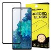 Realme C21 kijelzővédő üvegfólia Wozinsky Super Tough fekete kerettel