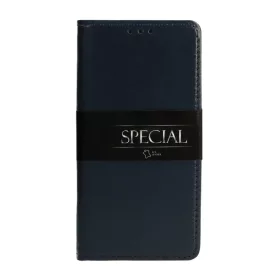 Samsung S21+ Plus Book Special bőr fliptok sötétkék
