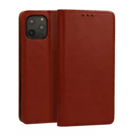 Samsung S21+ Plus Book Special bőr fliptok barna