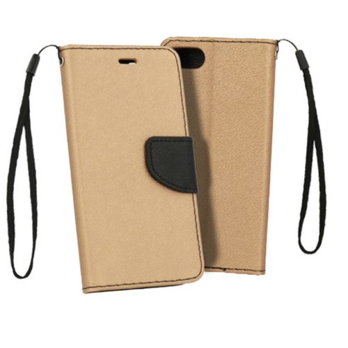 SAMSUNG GALAXY S20+ PLUS fekete/ arany Fancy fliptok-5900217344230 2 kép