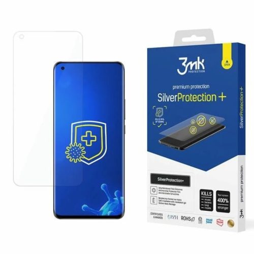 3MK Silver Protect+ Realme 8 5G antimikrobiális kijelzővédő fólia-5903108383240 1 kép