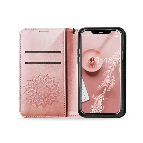 Samsung A52 5G / A52 ( 4G ) Forcell Mezzo fliptok Mandala rose gold-5903396105456 1 kép