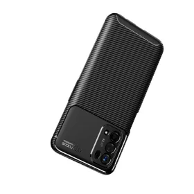 OPPO A54 5G / A74 5G Tech-Protect carbon mintájú TPU tok fekete-6216990212369 2 kép