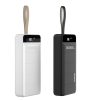 Dudao 2xUSB powerbank 30000mAh LED lámpával fekete (K8s+)-6973687240769 6 kép