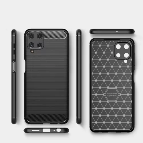 Samsung A22 4G Tech-Protect carbon mintájú TPU tok fekete-6216990213298 8 kép