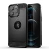 iPhone 12 Pro Max szénszál mintájú TPU tok fekete-5900217355236 1 kép