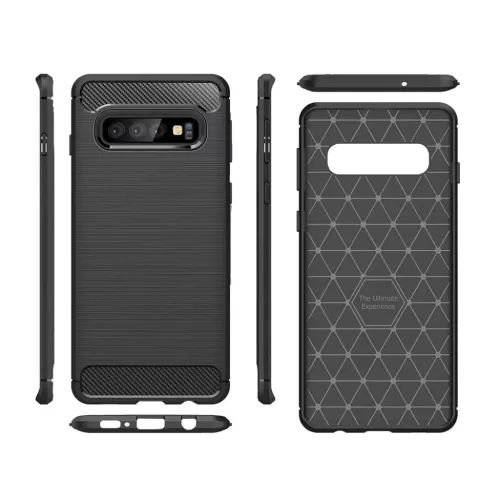 Samsung A02s szénszál mintájú TPU tok fekete-5900217391159 2 kép