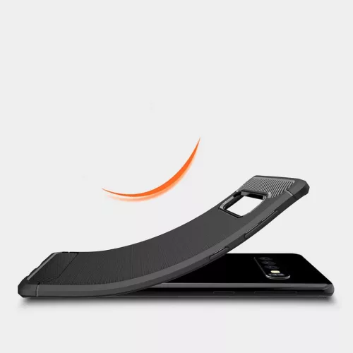 Samsung A02s szénszál mintájú TPU tok fekete-5900217391159 5 kép