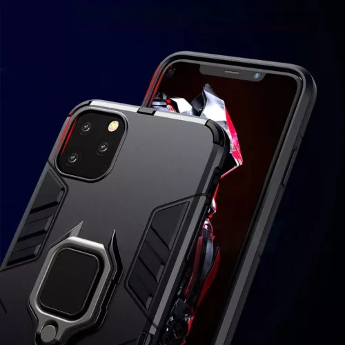 SAMSUNG A22 4G Ring Armor tok kihajtható támasszal fekete-5900217876670 8 kép