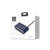 Usams Adapter HUB 4xUSB 2.0 Kék-6958444958071 2 kép