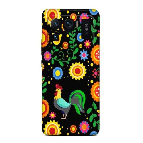 XIAOMI MI 11 ULTRA Casegadget fekete kakas mintás tok-1000000617269 1 kép