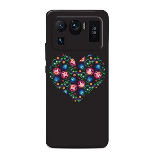 XIAOMI MI 11 ULTRA Casegadget fekete szív mintás tok-1000000617276 1 kép