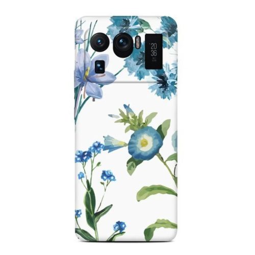 XIAOMI MI 11 ULTRA Casegadget kék virág mintás tok-1000000617283 1 kép