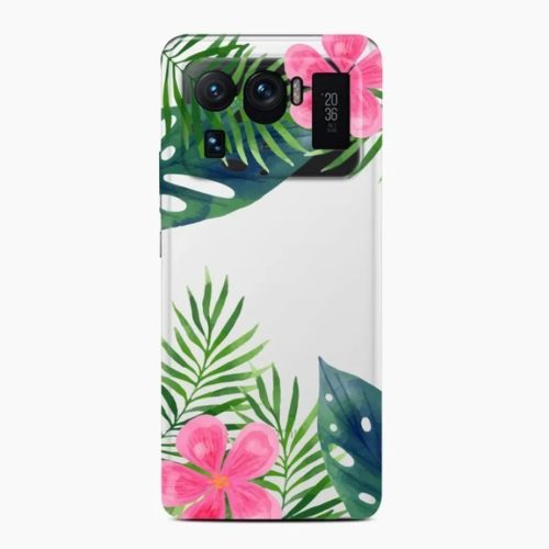 XIAOMI MI 11 ULTRA Casegadget levél és virág mintás tok-1000000617429 1 kép