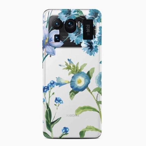 XIAOMI MI 11 ULTRA Casegadget kék virág mintás tok-1000000617443 1 kép