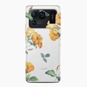 XIAOMI MI 11 ULTRA Casegadget sárga virág mintás tok