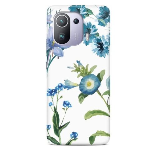 XIAOMI MI 11 PRO Casegadget kék virág mintás tok-1000000618105 1 kép