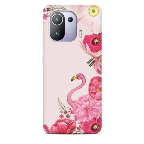 XIAOMI MI 11 PRO Casegadget rózsaszín flamingó mintás tok-1000000618273 1 kép