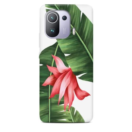 XIAOMI MI 11 PRO Casegadget virág és levél mintás tok-1000000618501 1 kép