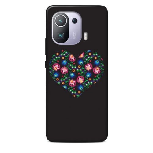 XIAOMI MI 11 PRO Casegadget fekete szív mintás tok-1000000618570 1 kép
