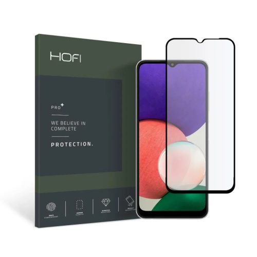 Samsung A22 5G Hofi Glass Pro+ Hybrid temperált üvegfólia fekete-6216990213380 1 kép