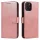 Samsung A42 5G Elegant mágneses bőr fliptok pink