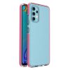 Samsung Galaxy A32 4G átlátszó TPU tok színes kerettel sötét pin-9111201934139 1 kép