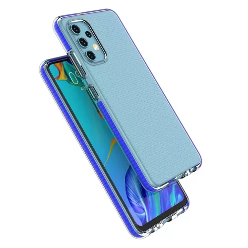 Samsung Galaxy A32 4G átlátszó TPU tok színes kerettel sötét pin-9111201934139 4 kép