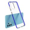 Samsung Galaxy A32 4G átlátszó TPU tok színes kerettel sötétkék-9111201934184 2 kép