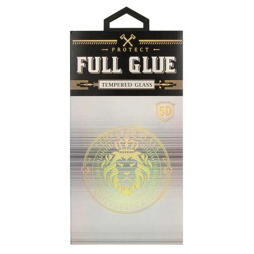Huawei P40 Lite E/Y7p 5D Full Glue kijelzővédő üvegfólia fekete