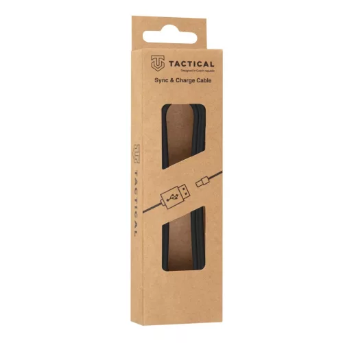 Tactical 010 Smooth Thread kábel USB Type-C - USB Type-C 0.3m fekete-8596311152993 2 kép