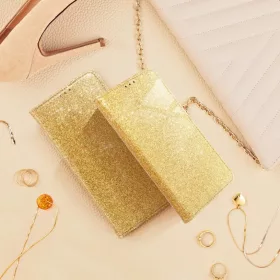 Xiaomi Mi 11 Forcell Shining flitteres fliptok arany-5903396102868 1 kép