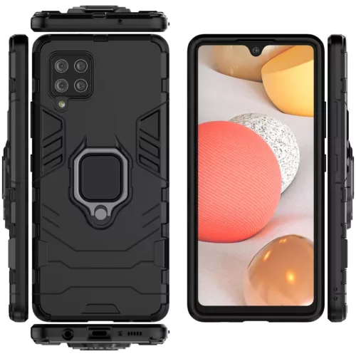 Samsung Galaxy A42 5G Ring Armor Case Kickstand telefontok fekete-9111201915473 5 kép