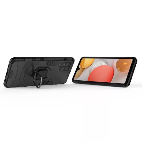 Samsung Galaxy A42 5G Ring Armor Case Kickstand telefontok fekete-9111201915473 6 kép