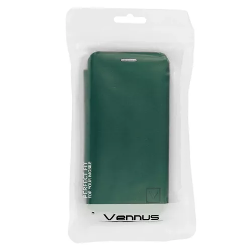 iPhone 12 Pro Max Vennus Book Elegance fliptok sötétzöld-5900217381433 1 kép
