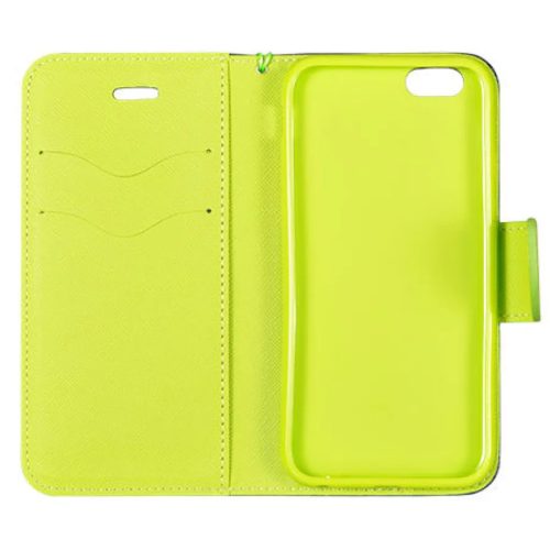 Samsung A22 4G Fancy fliptok sötétkék/ lime