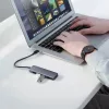 Ugreen USB - 4xUSB 3.2 Gen1 HUB Micro USB áramellátással szürke (C-6957303859856 5 kép