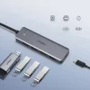 Ugreen USB - 4xUSB 3.2 Gen1 HUB Micro USB áramellátással szürke (C-6957303859856 7 kép