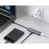 Ugreen USB - 4xUSB 3.2 Gen1 HUB Micro USB áramellátással szürke (C-6957303859856 8 kép